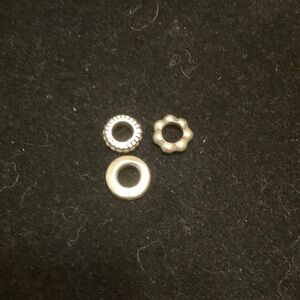 Pandora Silver Spacer Beads